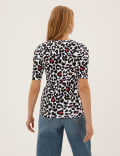 Pure Cotton Printed Half Sleeve Top