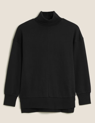 Black full shop sleeve sweatshirt