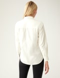 Pure Cotton Twill Collared Shirt