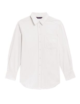 

Womens M&S Collection Pure Cotton Collared Shirt - Ivory, Ivory