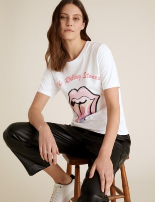grey rolling stones t shirt