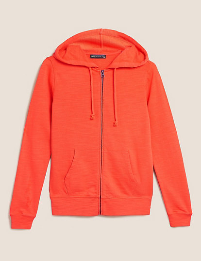 Pure Cotton Relaxed Long Sleeve Hoodie