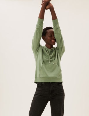 

M&S Collection Sudadera con capucha de algodónWomens - Green, Green