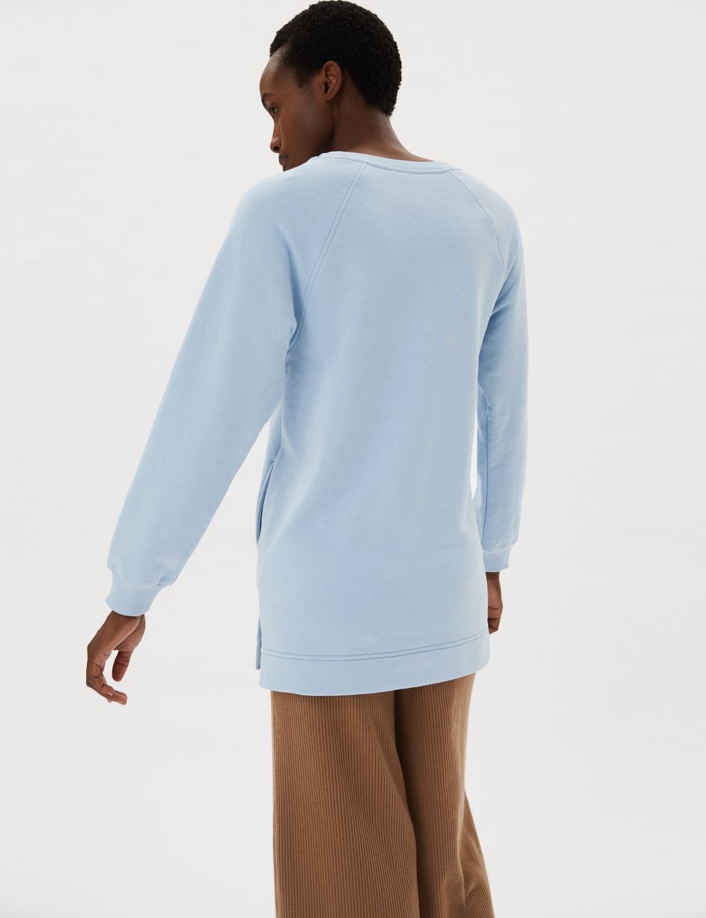 Cotton Rich Longline Sweatshirt image 3