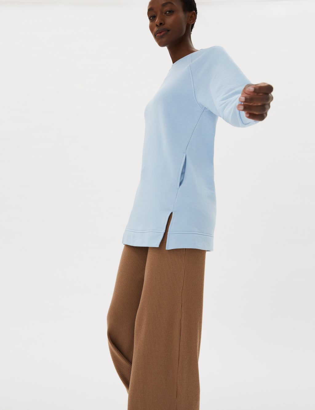 Cotton Rich Longline Sweatshirt image 5