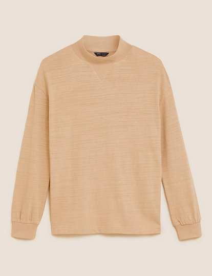 Pure Cotton Longline Sweatshirt