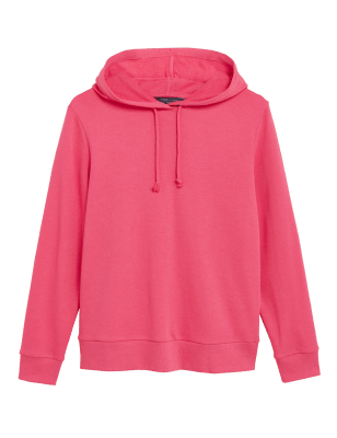 

M&S Collection Sudadera con capucha de algodónWomens - Pink, Pink