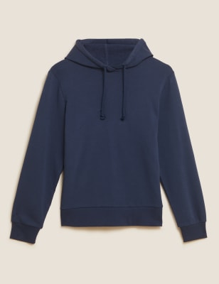 

Womens M&S Collection Hoodie mit hohem Baumwollanteil - Navy, Navy