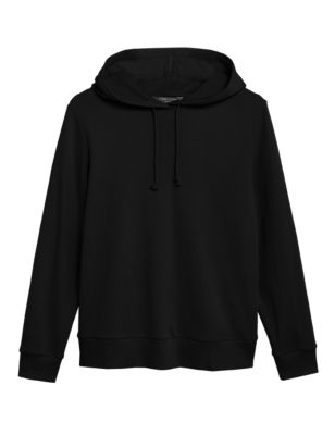Womens M&S Collection The Cotton Rich Hoodie - Black