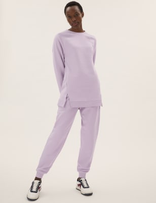 

Womens M&S Collection Cotton Rich Longline Sweatshirt - Lilac, Lilac