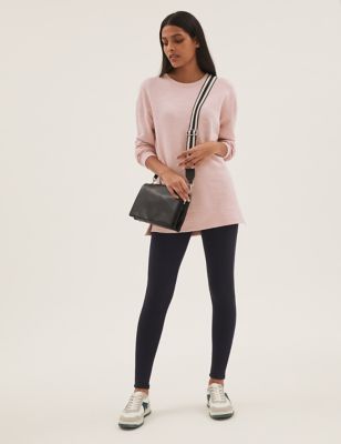 

Womens M&S Collection Pure Cotton Longline Sweatshirt - Pink, Pink