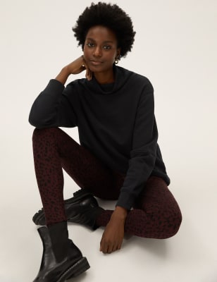 

Womens M&S Collection Sweatshirt aus reiner Baumwolle mit hohem Ausschnitt - Black, Black
