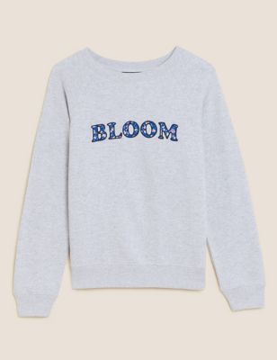 Cotton Rich Crew Neck Sweatshirt | GOODMOVE | M&S