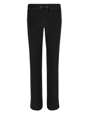 m&s cotton straight leg joggers