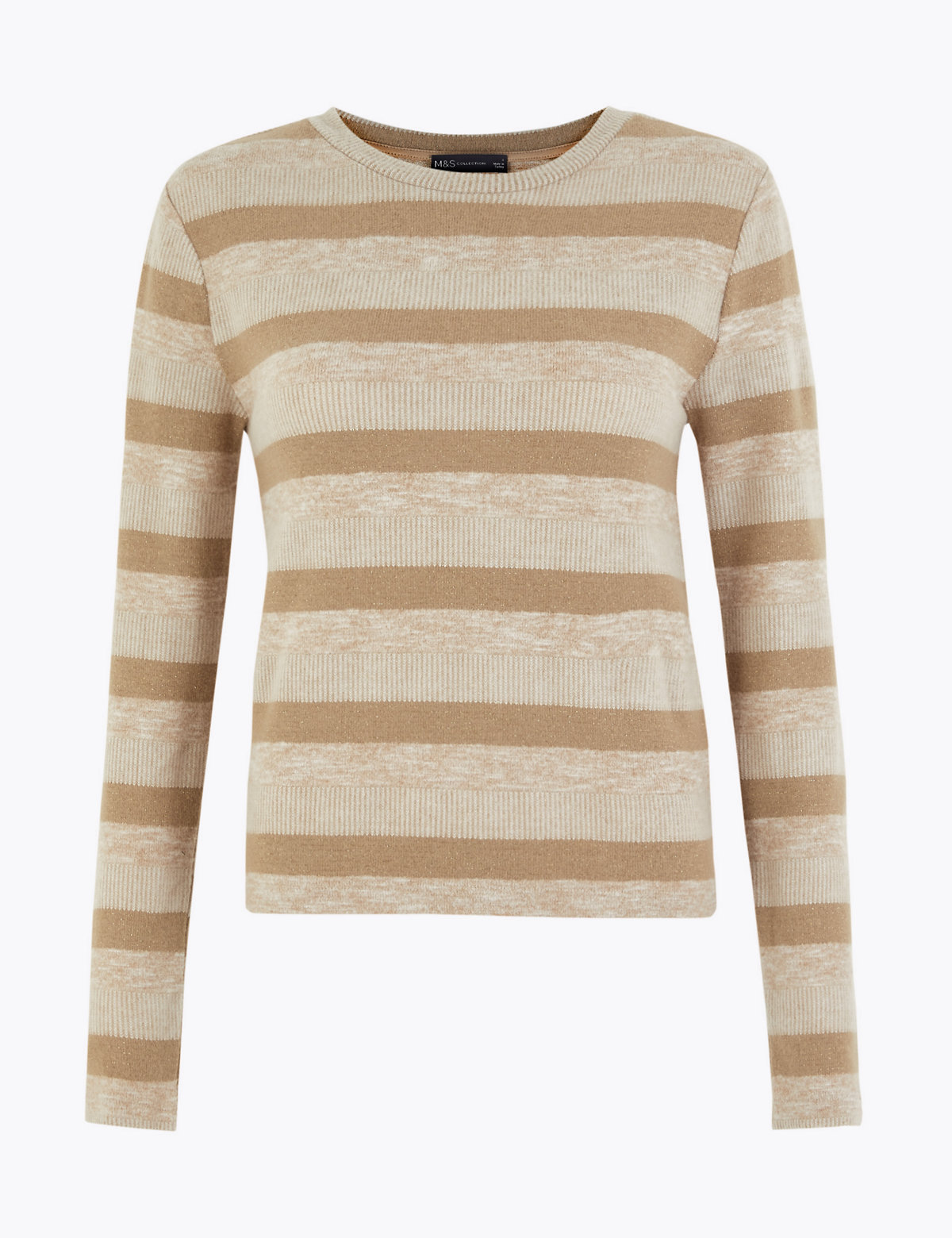 Sparkly Striped Straight Fit Sweatshirt