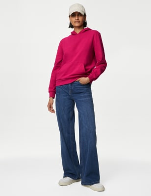 

M&S Collection Sudadera con capucha de algodónWomens - Cerise, Cerise