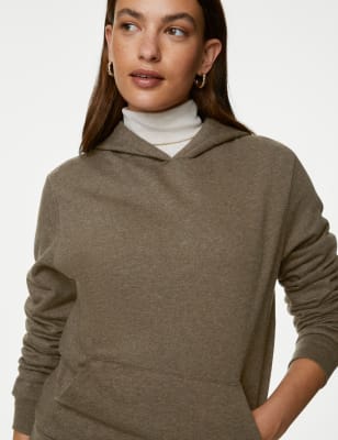 

M&S Collection Sudadera con capucha de algodónWomens - Neutral, Neutral