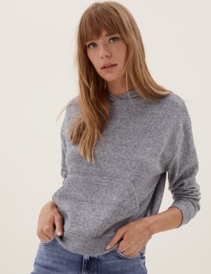 

M&S Collection Sudadera con capucha de tacto suaveWomens - Charcoal, Charcoal