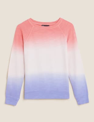 Pure Cotton Tie Dye Long Sleeve Sweatshirt