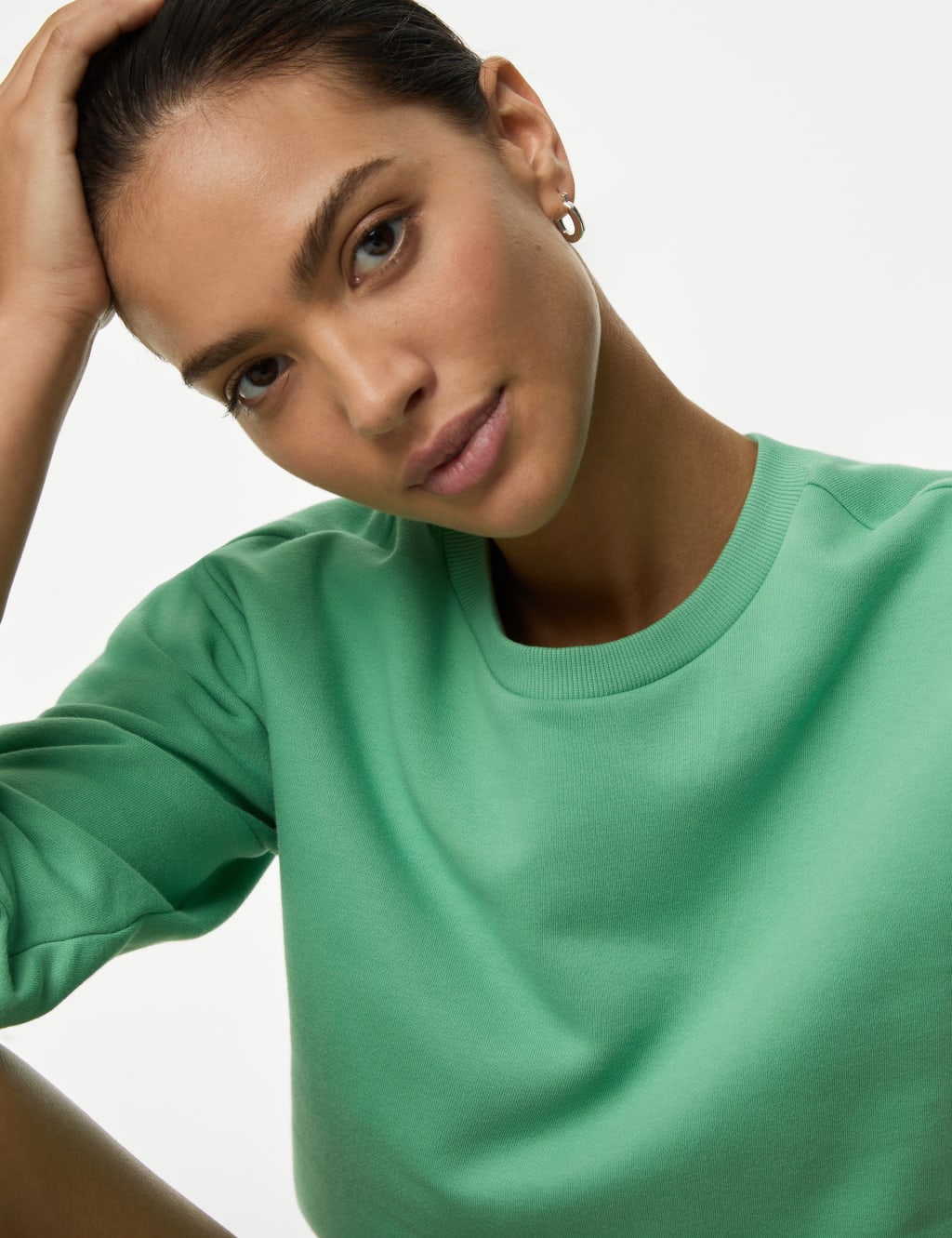Green sweatshirt ladies outlet