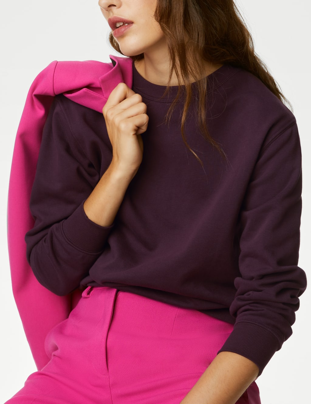 Ladies purple sweatshirt cheap