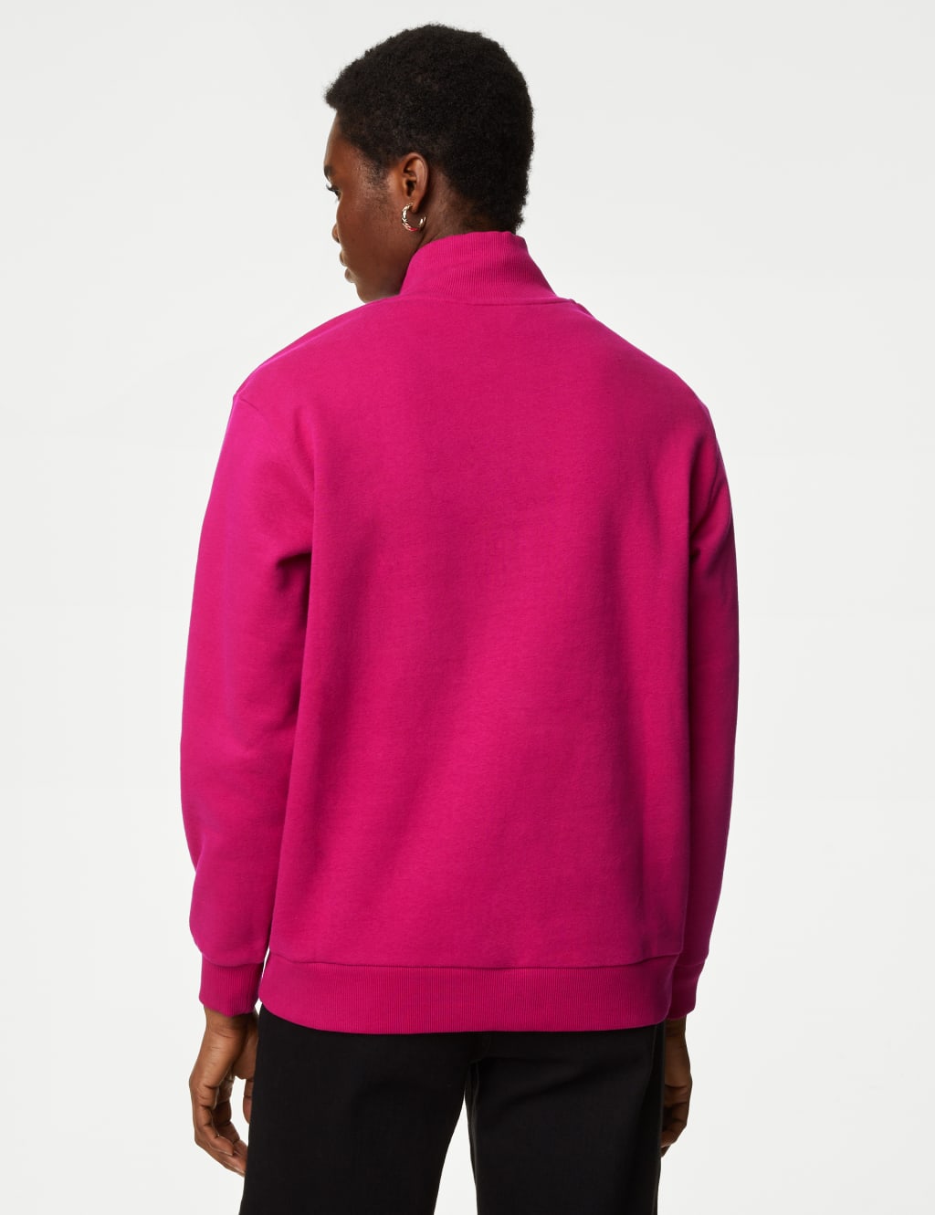 Cotton Rich Half Zip Sweatshirt image 5
