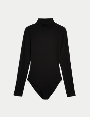 Cotton Rich Ribbed Slim Fit Bodysuit