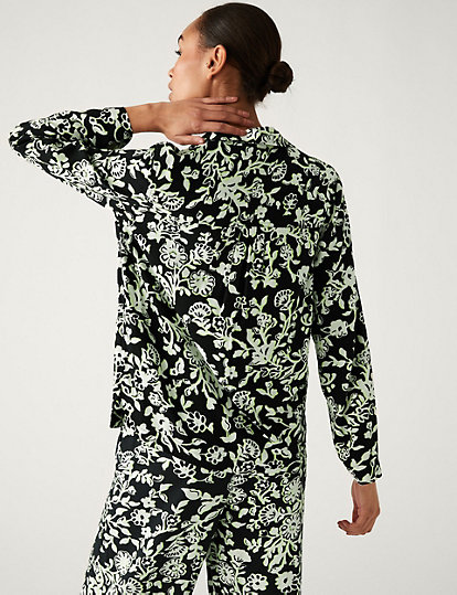 Floral Collared Relaxed Shirt