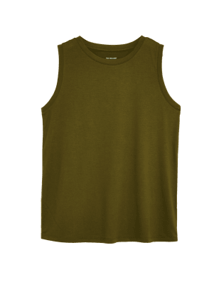 

M&S Collection Top sin mangas con escote cerradoWomens - Dark Khaki, Dark Khaki