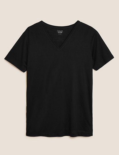 V-Neck Longline T-Shirt