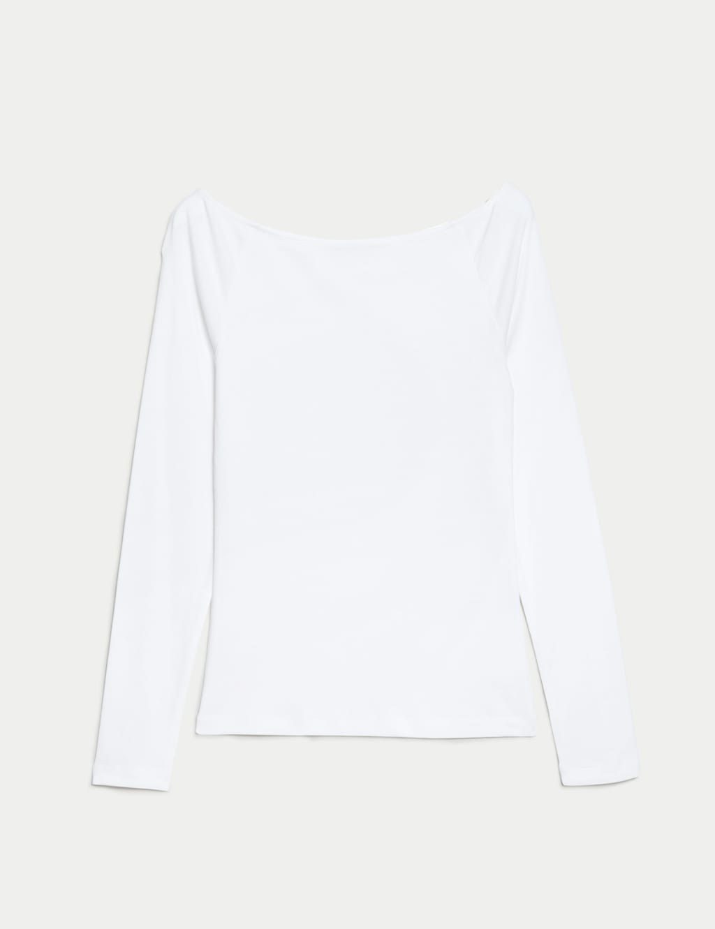 Pure Cotton Slim Fit Off The Shoulder Top image 2