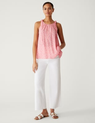

Womens M&S Collection Bedrucktes Trägeroberteil - Pink Mix, Pink Mix