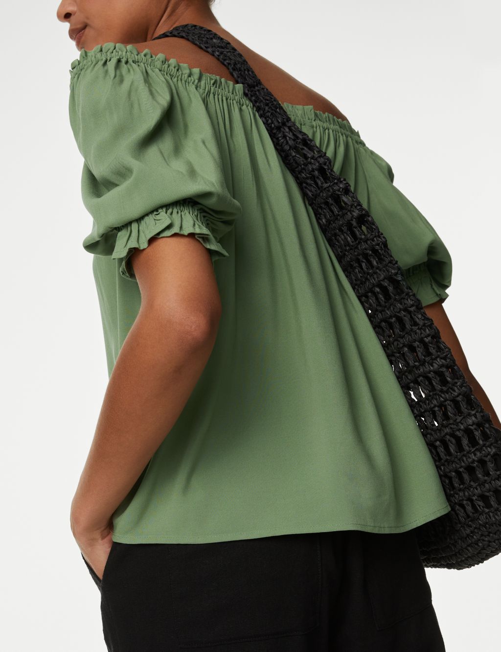 Square Neck Puff Sleeve Top image 1