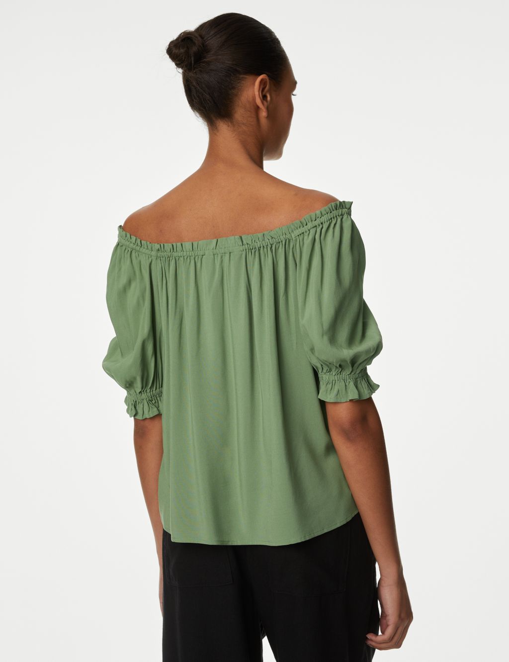 Square Neck Puff Sleeve Top image 4