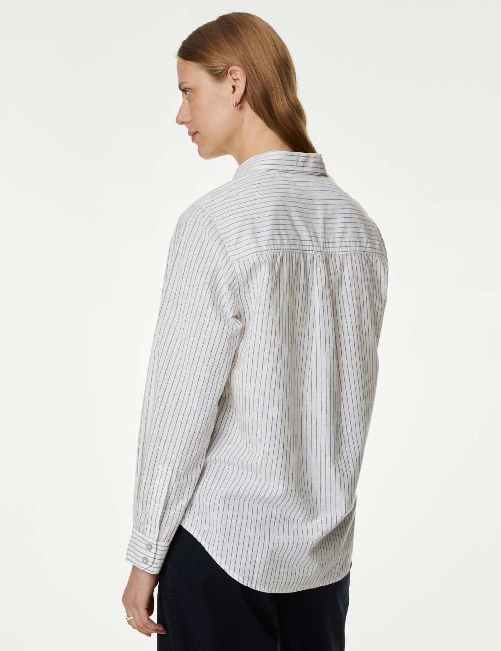 Pure Cotton Striped Collared Shirt image 4