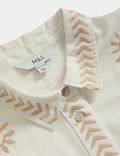 Pure Cotton Embroidered Shirt