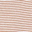 Linen Blend Striped V-Neck Top - brownmix