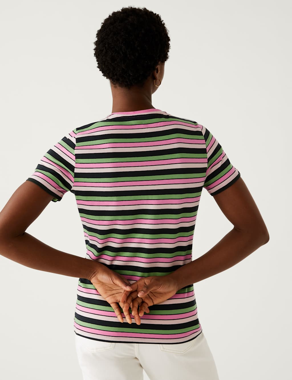 Cotton Rich Striped Slim Fit T-Shirt image 4