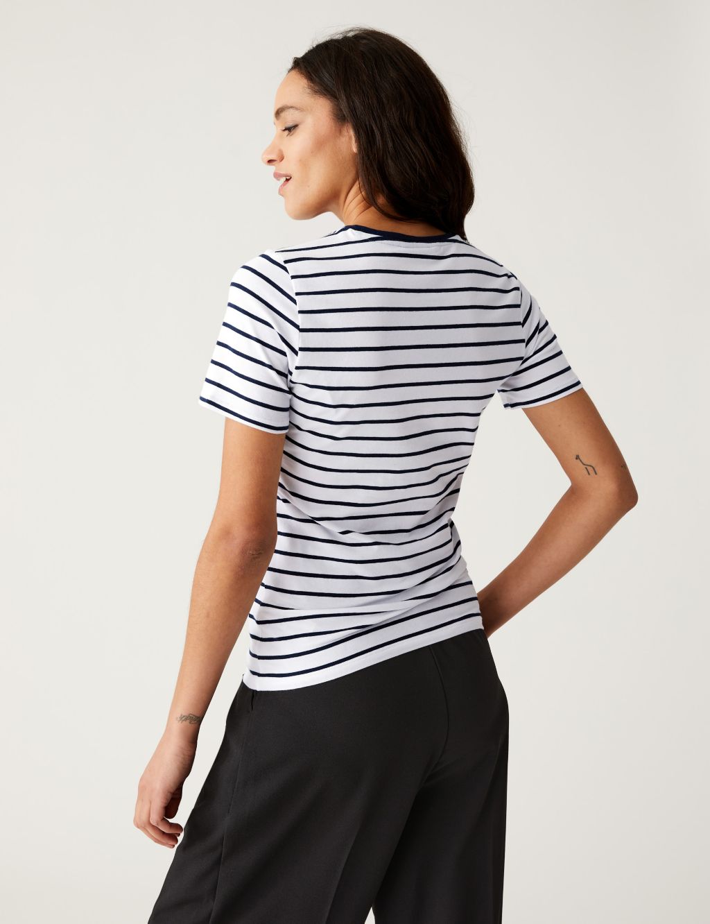 Cotton Rich Striped Slim Fit T-Shirt image 4