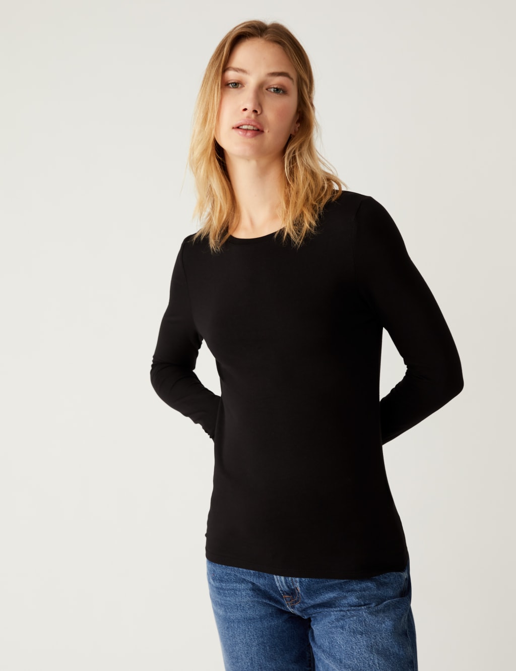 2pk Cotton Rich Slim Fit Tops image 5