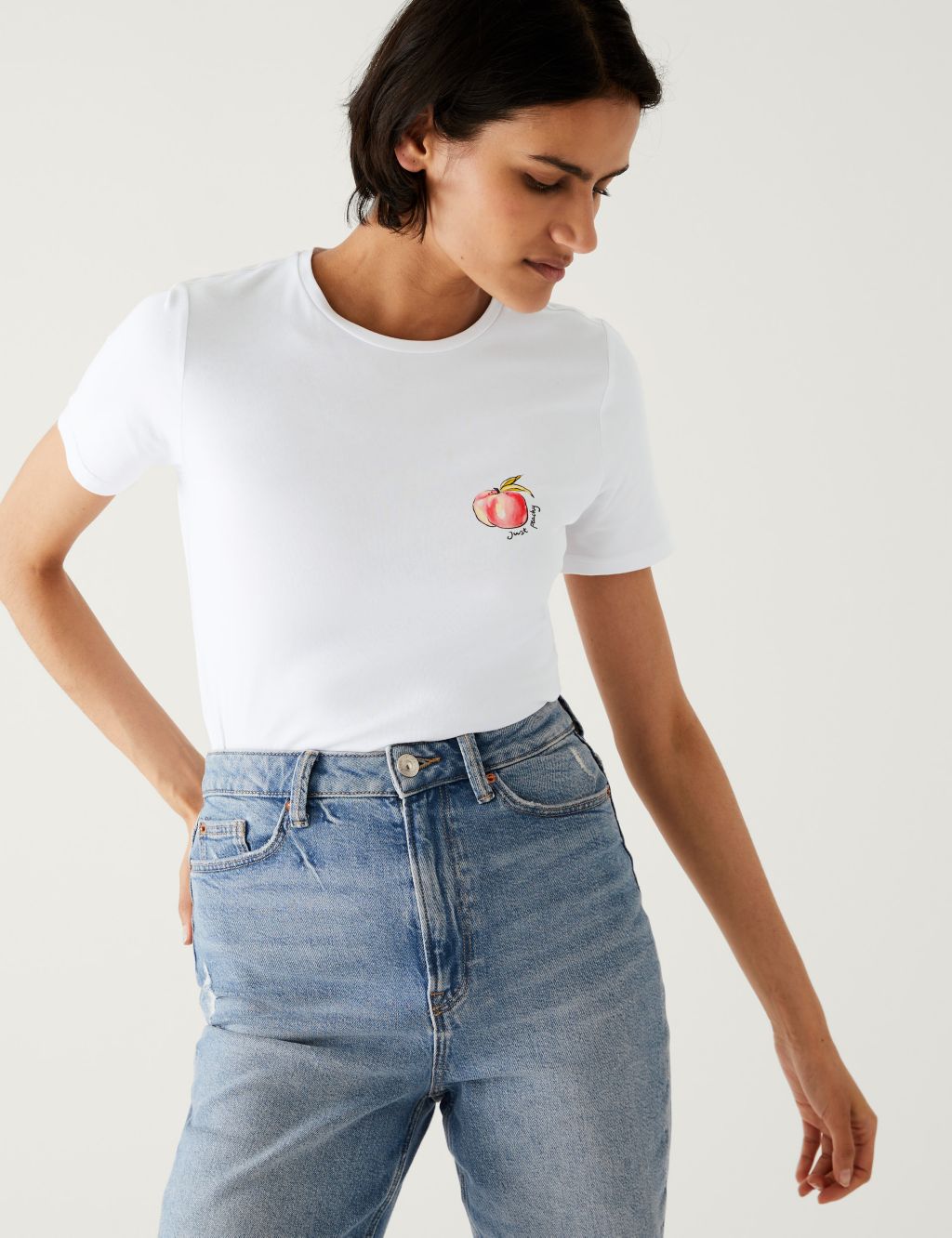 Cotton Rich Printed Slim Fit T-Shirt image 3