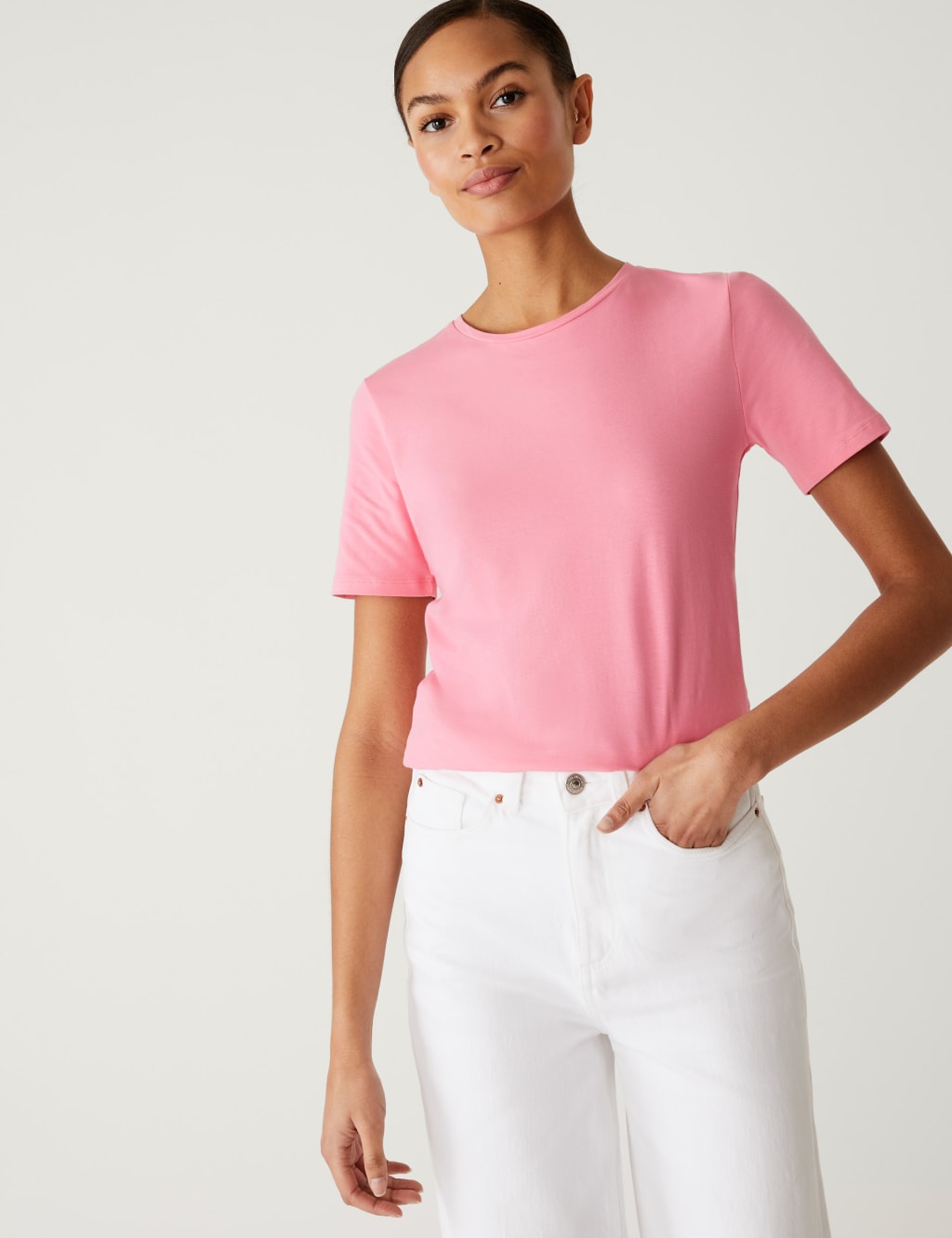 Cotton Rich Slim Fit T-Shirt image 3