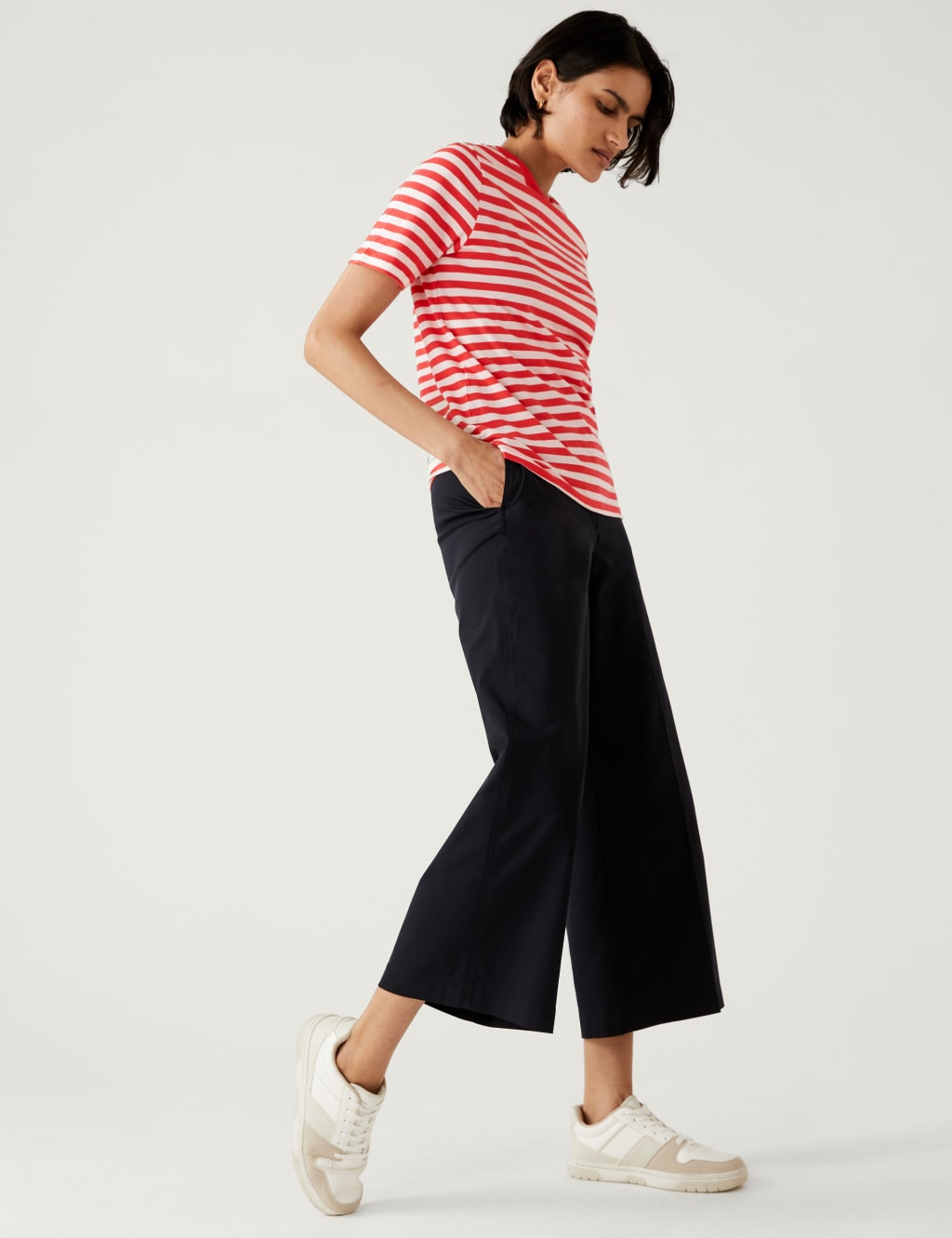 Pure Cotton Striped Everyday Fit T-Shirt image 3