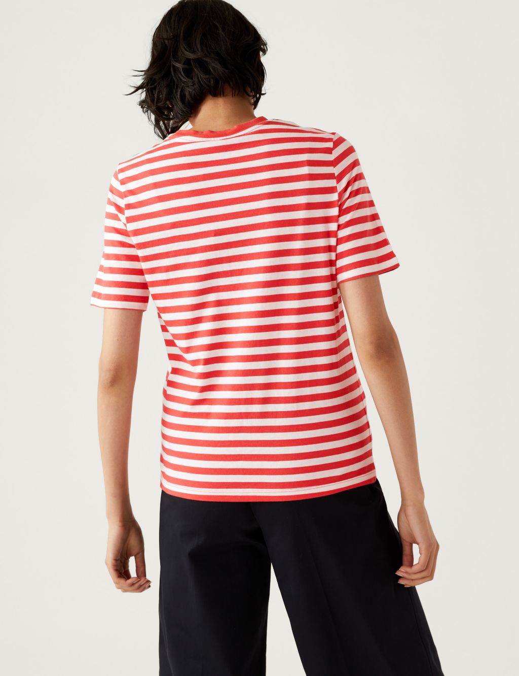 Pure Cotton Striped Everyday Fit T-Shirt image 5