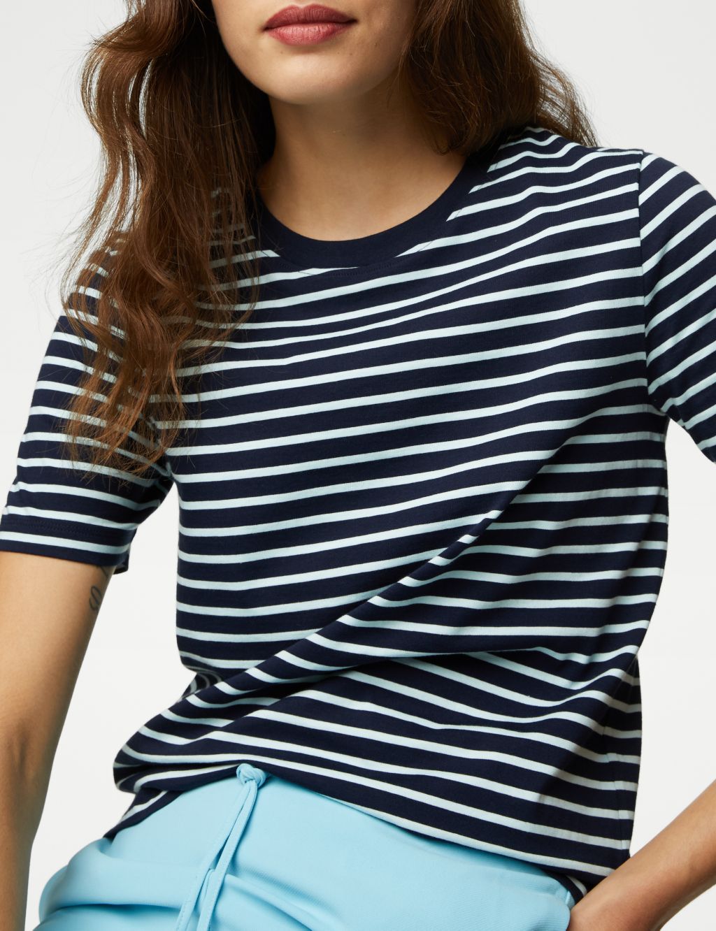 Pure Cotton Striped Everyday Fit T-Shirt image 3