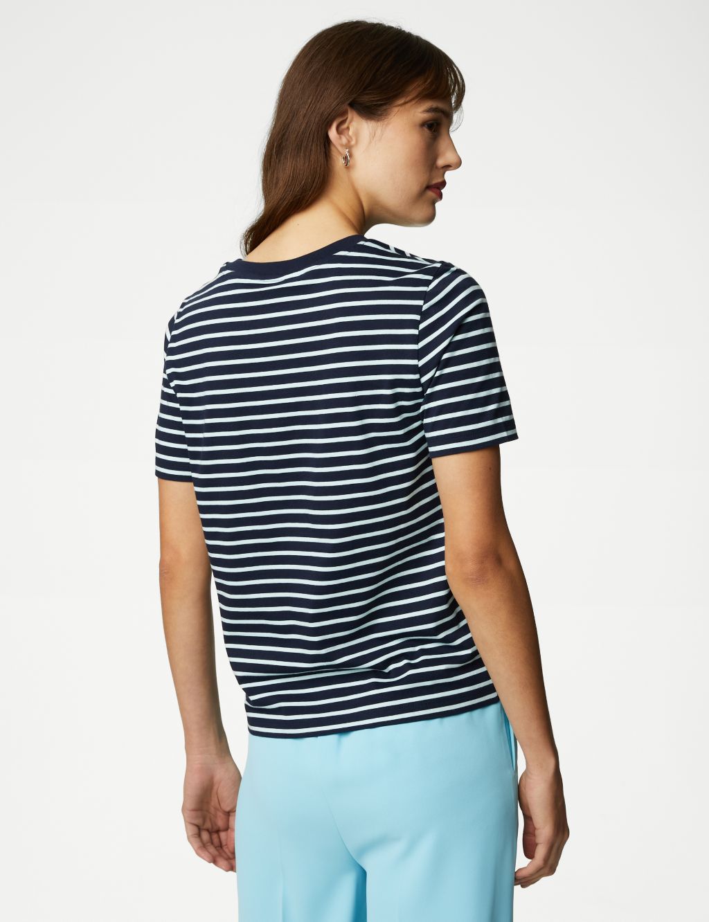 Pure Cotton Striped Everyday Fit T-Shirt image 5