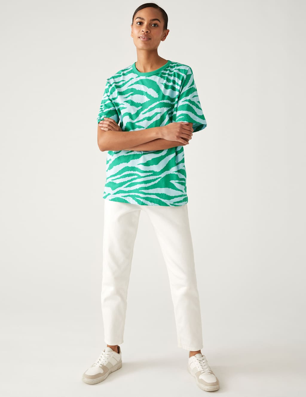Pure Cotton Printed Oversized T-Shirt image 4
