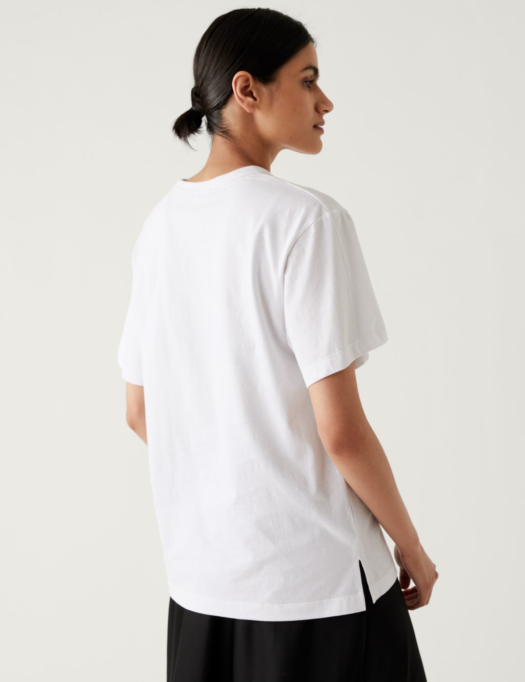Pure Cotton Crew Neck Oversized T-Shirt image 4