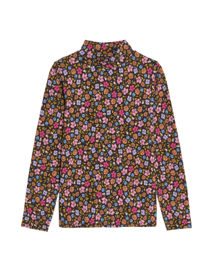 

M&S Collection Top ajustado estampado de algodónWomens - Pink Mix, Pink Mix