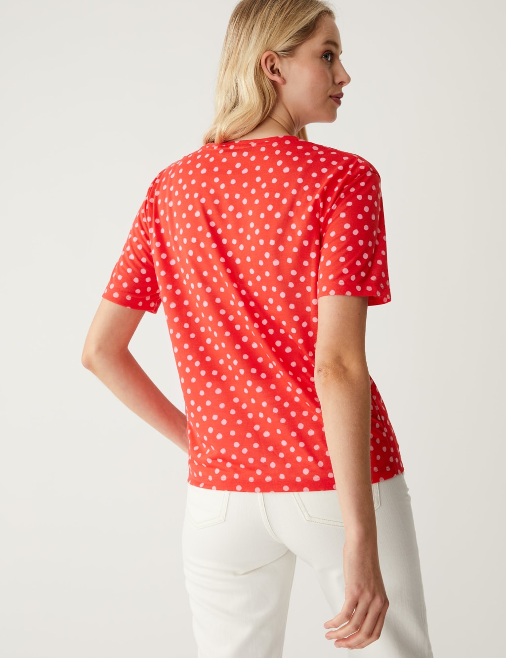 Printed Crew Neck Relaxed T-Shirt image 4